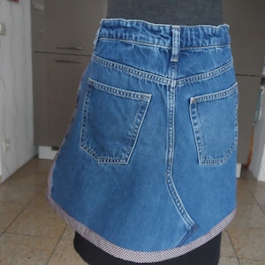Gift for women, apron with cup, kitchen, jeans apron, garden apron, grill and cooking apron, apron, unique