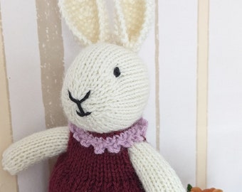 Hase, gestrickt, Hasen, Mädchen, Handgestrickt, Kaninchen, Spielzeug,  "Little Cotton Rabbits",