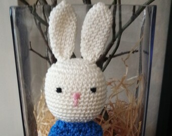 Kuscheltier Hase ,  Spielzeug Häschen, Amigurumi,  Stofftier Hase , gehäkelt, Taufe, Geburt, Ostern