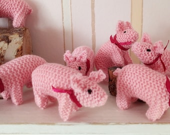 Glücksschwein, Schwein, Glück, Glücksbote, Glücksschweinchen, Schweinchen, gestrickt, Amigurumi,