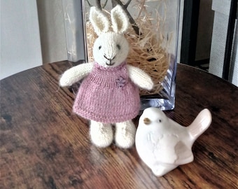 Hase, gestrickt, Häschen, Mädchen, Ostern, Handgestrickt, Frühling, Kaninchen, Spielzeug, Geschenk,