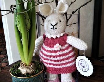 Hase, Häschen, Kaninchen, Rabbit, Gestrickt, Handarbeit, Weihnachten, Kuscheltier,