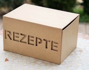 REZEPTE Kiste Bild Box Schatzkiste Kiste Truhe