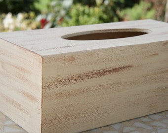 Holz-Taschentuchbox Tissuebox Kosmetikbox