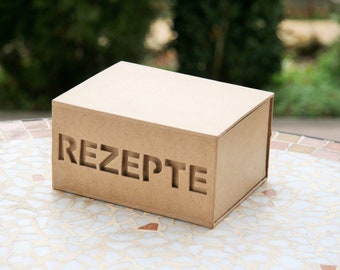 REZEPTE Kiste Bild Box Schatzkiste Kiste Truhe