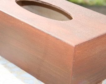 Holz Taschentuchbox Tissue Box Kosmetiktücher Rost