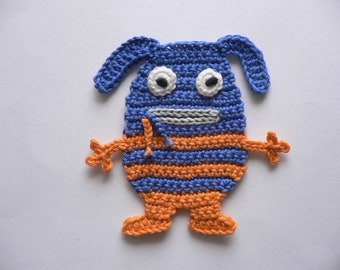 Worry swallower, crocheted, application, crochet application, patch, accessories, crochet application