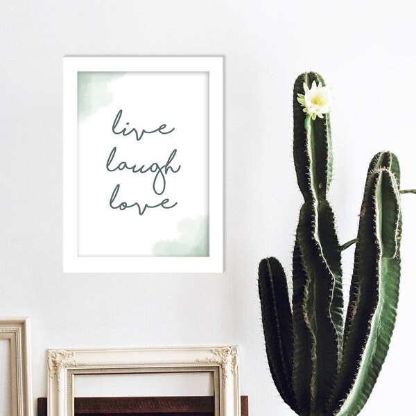 Poster - „live, laugh, love“