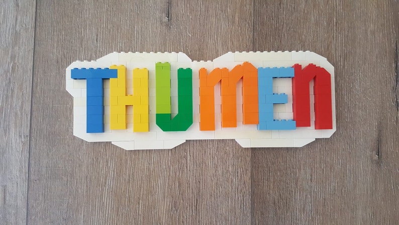 Lego Letters Name Tags On Bedroom Office Or Frontdoor Etsy