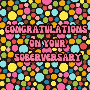 Nüchterner Fisch, Soberversary, Sobriety Karte, Sober Karte, Teetotal, Erholungskarte, Alkoholfrei, Jubiläum, Jubiläum, Sober Geburtstag, Nüchtern