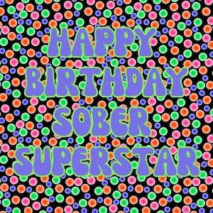 Nüchterner Fisch, Sobriety Karte, Nüchterner Geburtstag, Teetotal, Soberversary, Erholungskarte, Alkoholfrei, Sober-Jubiläum, Nüchtern