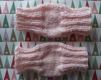Soft knitted leg warmers for babies