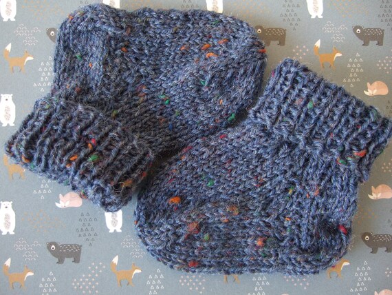 Pretty Baby Socks Newborn Socks Jeans Blue Tweed Etsy