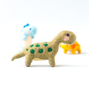 Mini diplodocus - Needlefelt dinosaur - Baby Dinosaur Toy - Handmade Dino - needle felted dinosaur - Dinosaur fiber art