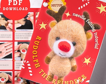 Naaldvilten rendierpatroon: kerstknutsel (pdf)