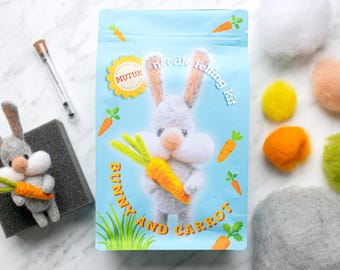 Bunny Needle Felting Kit - Etsy