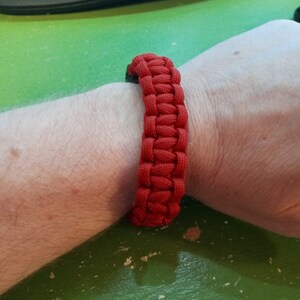 Deep Red 550 Survival Paracord Bracelet