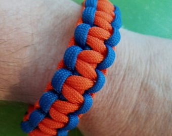 Bracciale Paracord Arancione Fluorescente - 100 Piedi Di Corda 550 Lb Per Sopravvivenza E Campeggio