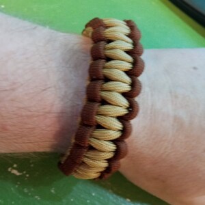 Brown & Gold 550 Survival Paracord Bracelet