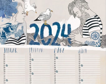 Poster calendar 2024 SUPERSALE