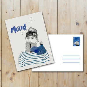 Carte postale «Moin»