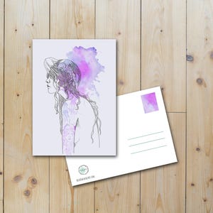 Carte postale « Fille méduse »