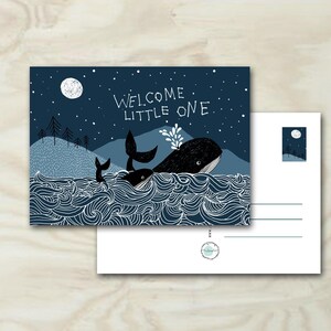 Carte postale « Bienvenue Petite Baleine »