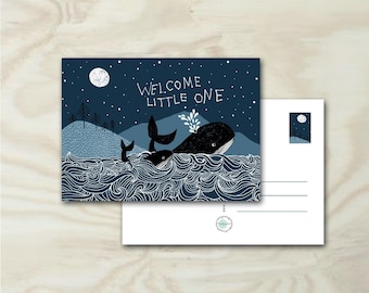 Carte postale « Bienvenue Petite Baleine »