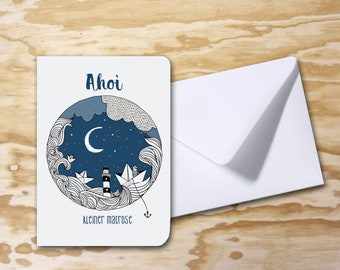 Folding card "Ahoi little sailor"