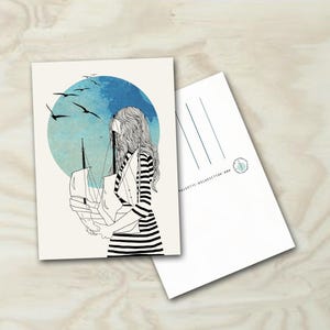 Carte postale "Bateau"