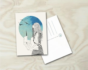 Carte postale "Bateau"