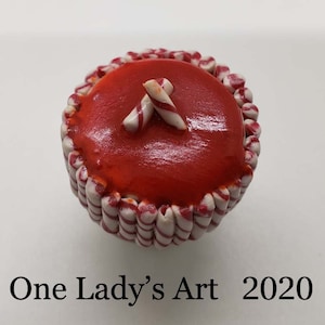 Miniature Candy Cane Cake