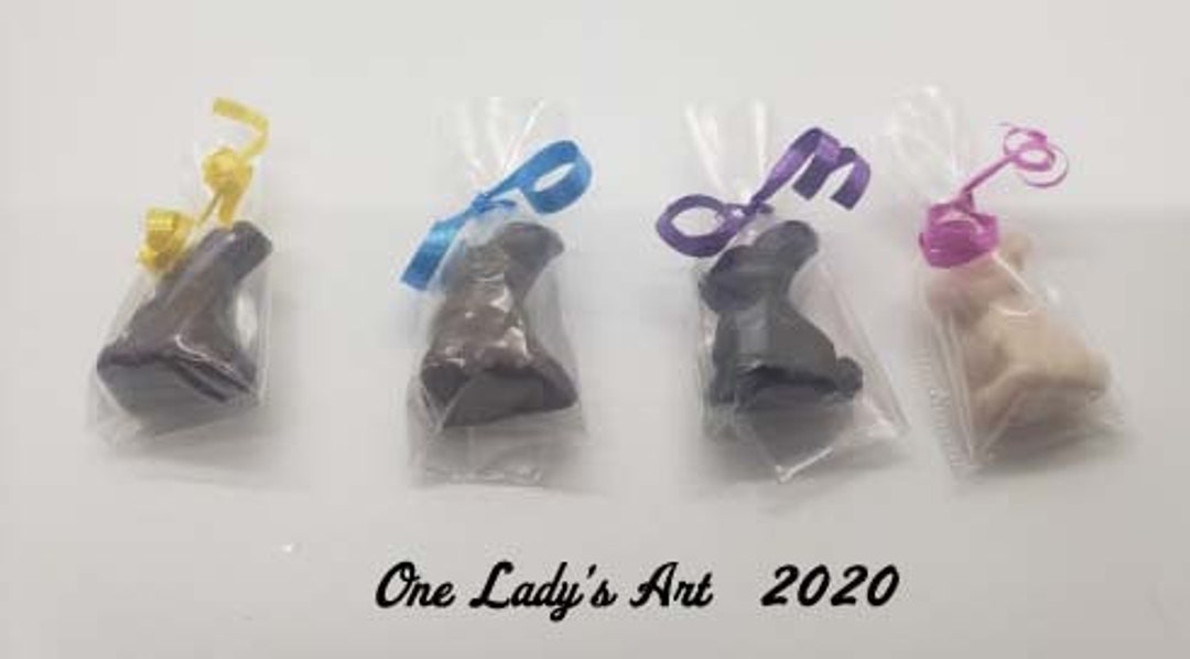 Miniature Chocolate Bunny ( Set of 4) - Etsy