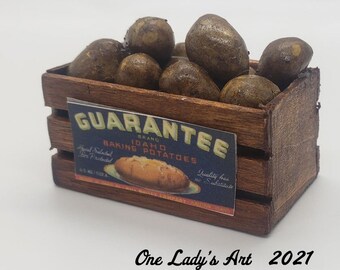 Patatine Fritte Della Casa Delle Bambole Scala 1:12 Patate In - Foto 8