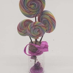 Miniatur Swirl Lutscher mit Ständer