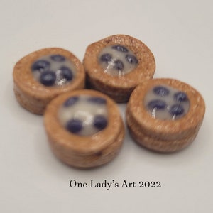 Miniature Blueberry Cheese Tarts (4)