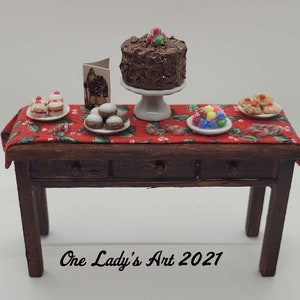 Miniature Christmas Table A