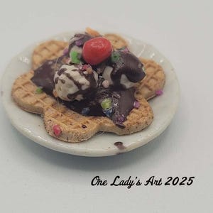 Waffle Ice Cream- Chocolate with Sprinkles (1)