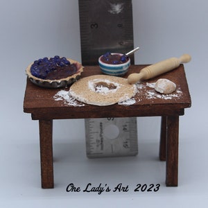 Miniature Blueberry Baking Table