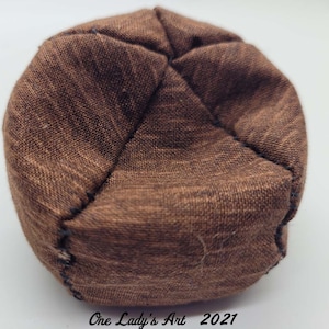Miniature Beanbag - Brown Patterned