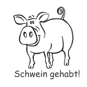 Lobstempel Schwein Bild 1