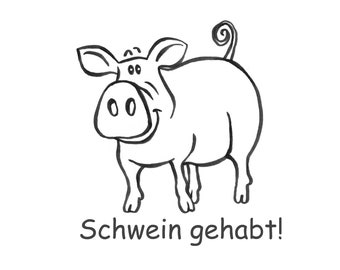 Lobstempel Schwein