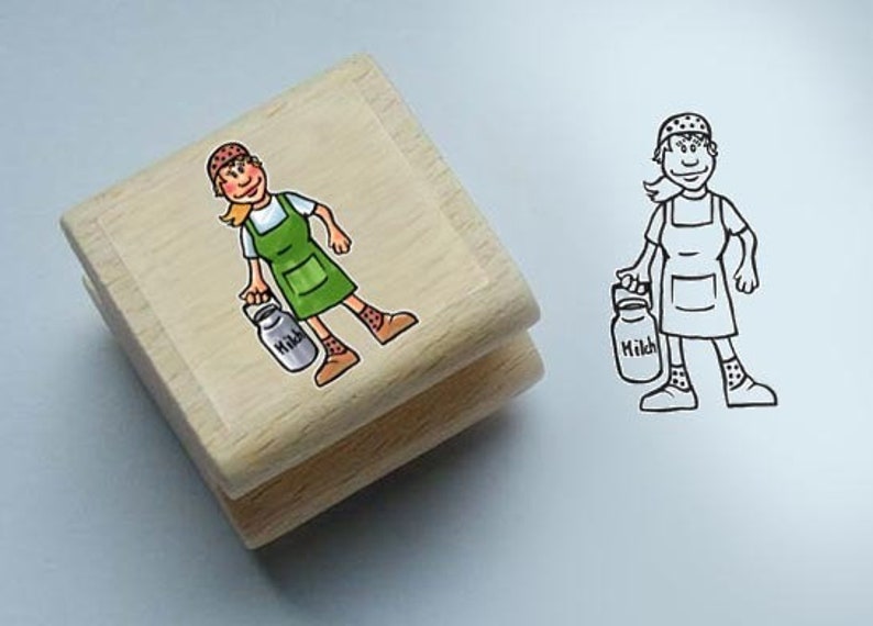 Wooden stamp farmer's wife image 1