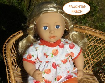 Puppenkleidung 43cm Set handgemachte Puppensachen für Mädchen Shirt Hose Puppenoutfit Ostergeschenk Puppenzubehör Puppenkleider 43-45cm