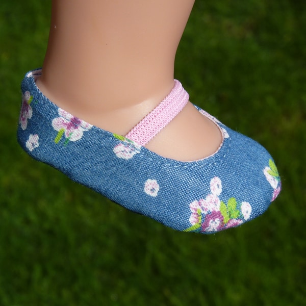 Puppenschuhe 48cm Puppenballerinas für dicke Babypuppenfüsse  Puppengröße 48cm