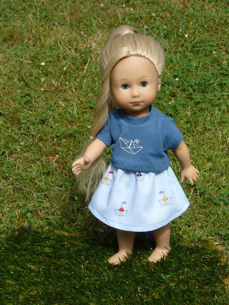 Doll clothes 27 cm set handmade doll things for girls shirt skirt doll outfit Easter gift doll clothes doll accessories 27-30 cm image 5