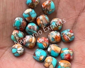 Mohave / Oyster Kupfer Türkis Kissen Cabochon: Edelstein (8-20 mm)