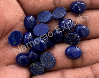 Natürlicher Lapislazuli Oval Cabochon: Edelstein, Schmuckherstellung (3x5 bis 15 x 20 mm)