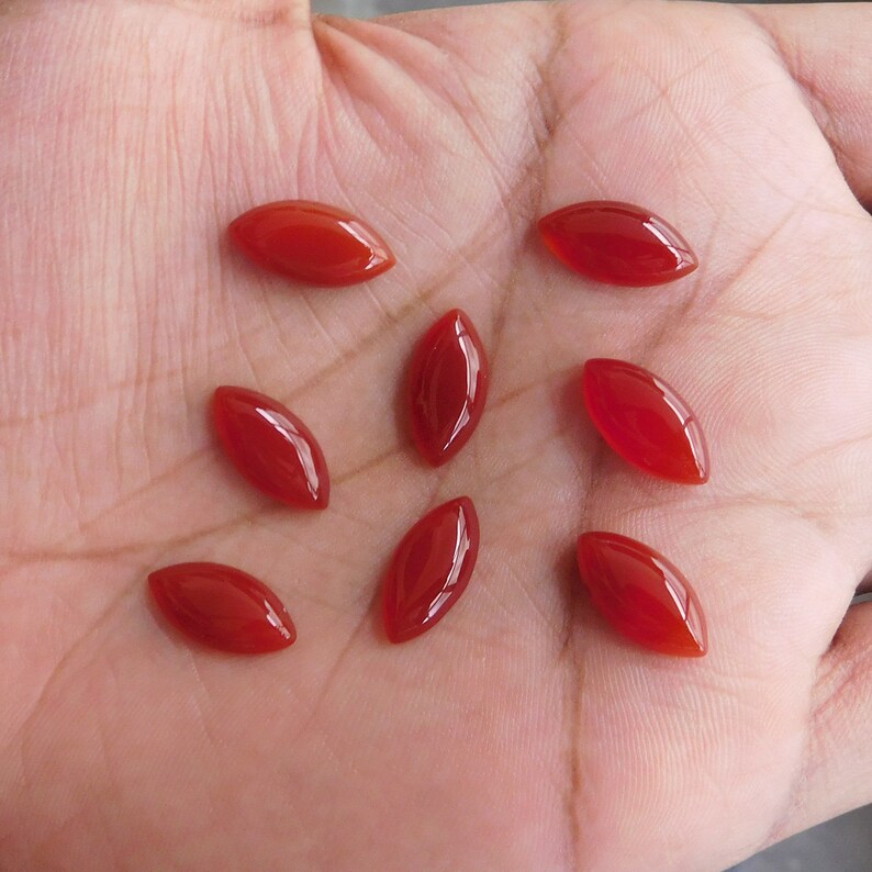 4x6 mm Oval Red Onyx Cabochon Loose Gemstone Wholesale Lot 50 pcs 