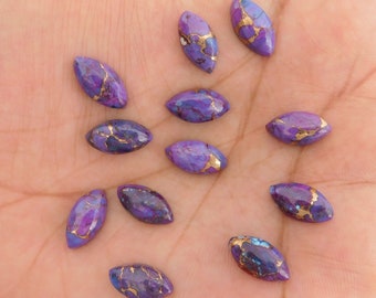 Details about   Best Lot Natural Purple Copper Turquoise 8X8 mm Round Cabochon Loose Gemstone 